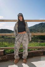 "PAISLEY" TRUCKER HAT in ARMY