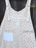 "MOTHERTRUCKING" FLORAL OVERALLS