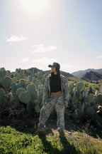 "PAISLEY" UNISEX ZIP HOODIE in REAL TREE