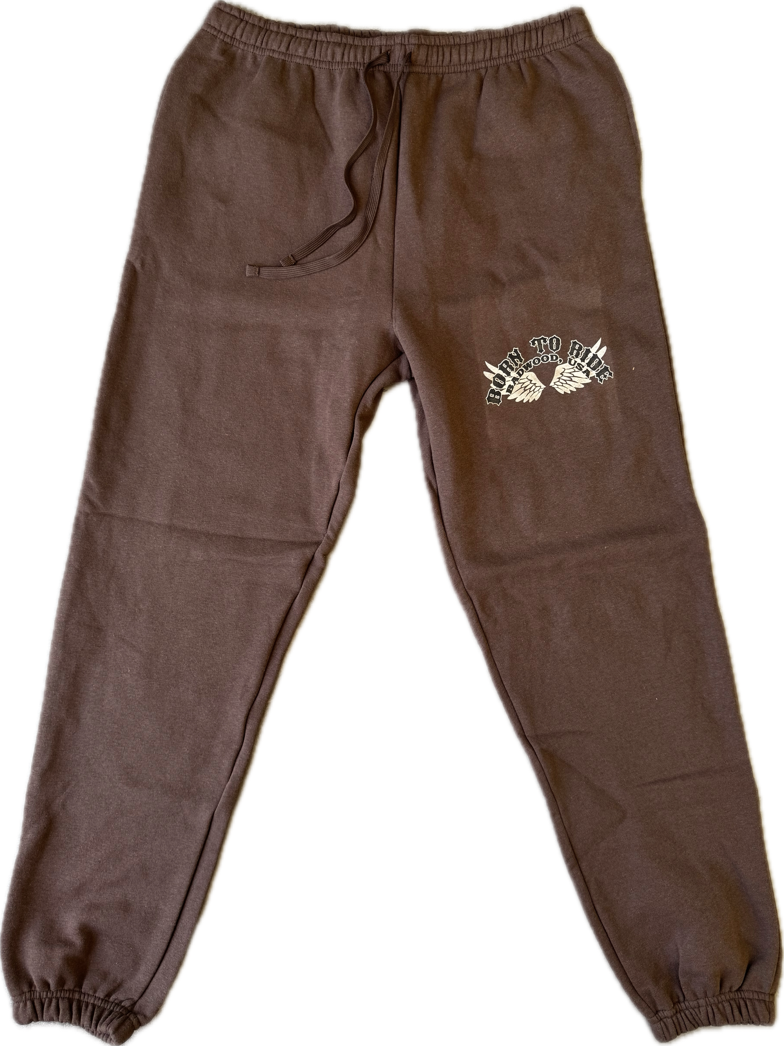 "BORN TO RIDE" Sweatpants in DIRT